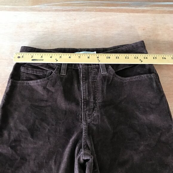 Levi's 721 High Rise Skinny Jeans Women 28 Brown Corduroy Dark Wash Stretch - Picture 11 of 15